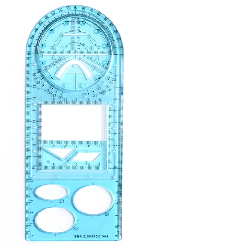 Multi-function Drawing Ruler Hand Copy Newspaper Template