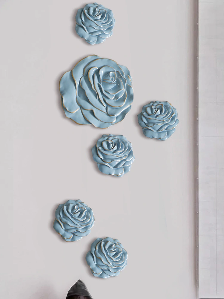 Creative Three-dimensional Rose Wall Decoration Pendant