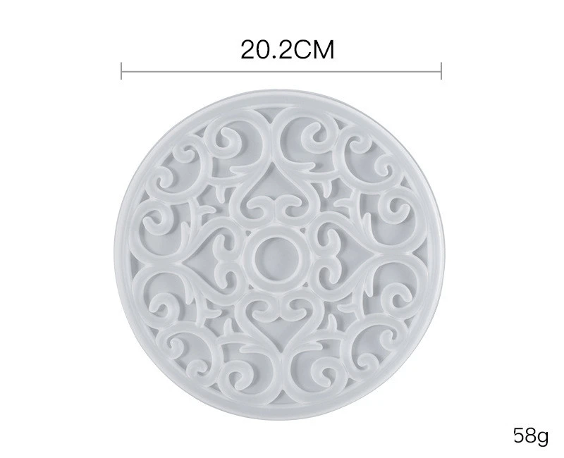 Crystal Epoxy Mold Hollow Pattern Coaster