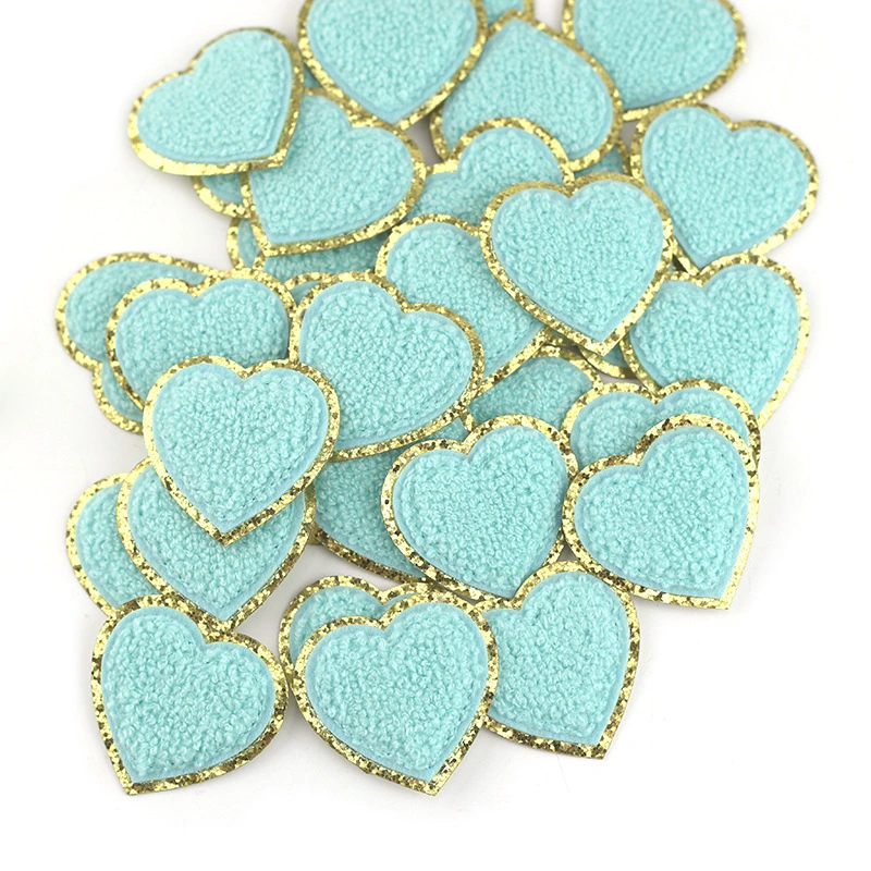 Color Towel Embroidered Love Embroidery Cloth Stickers