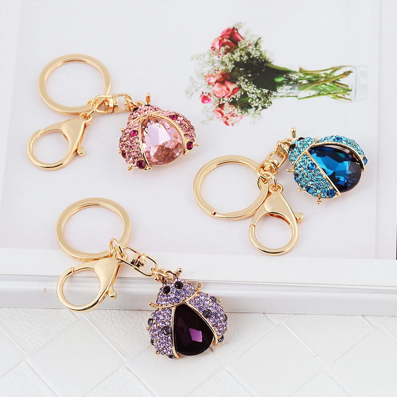 Fashion New Diamond-studded Hollow Butterfly Keychain