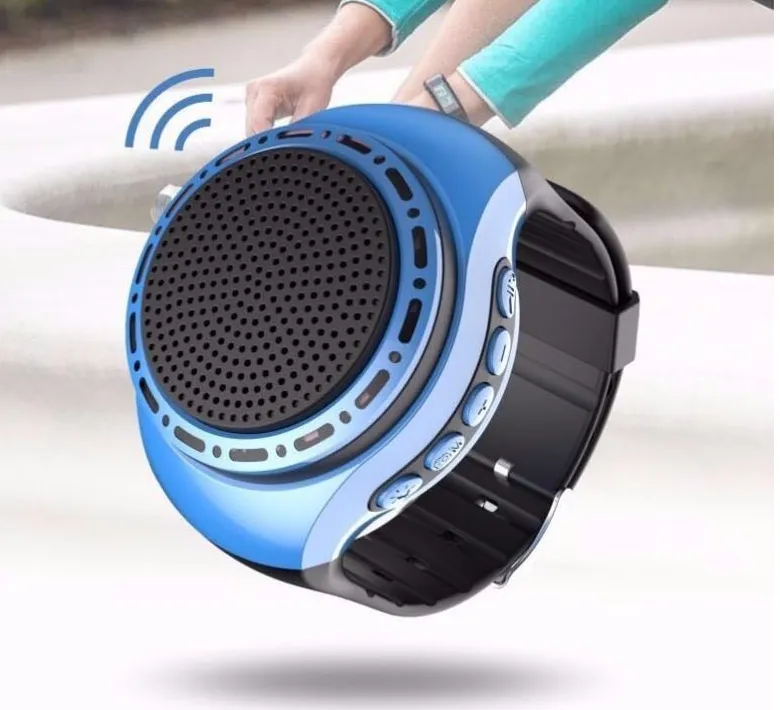 Watch Bluetooth Speaker High Volume Sports Music Portable Small Steel Cannon