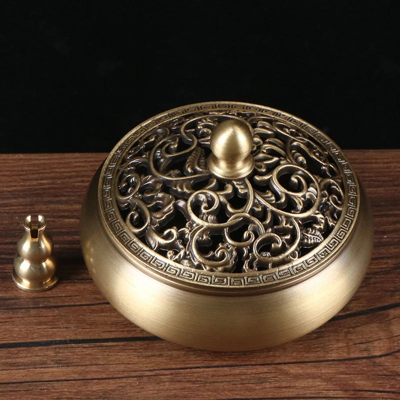 Pure Copper Antique Incense Burner Agarwood