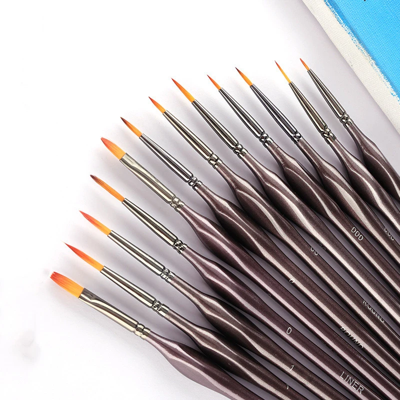 12 Painting Set Triangle Bar Art Hook Line Pen