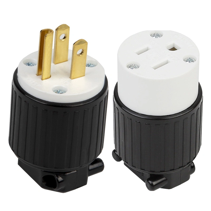 Power Plug 15A American Standard Wiring Plug Taiwan United States Canada Assembly Wiring Plug