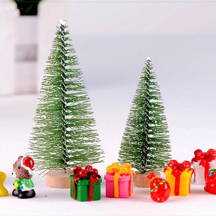 A Variety Of Sizes Of Christmas Trees Meaty Ornaments