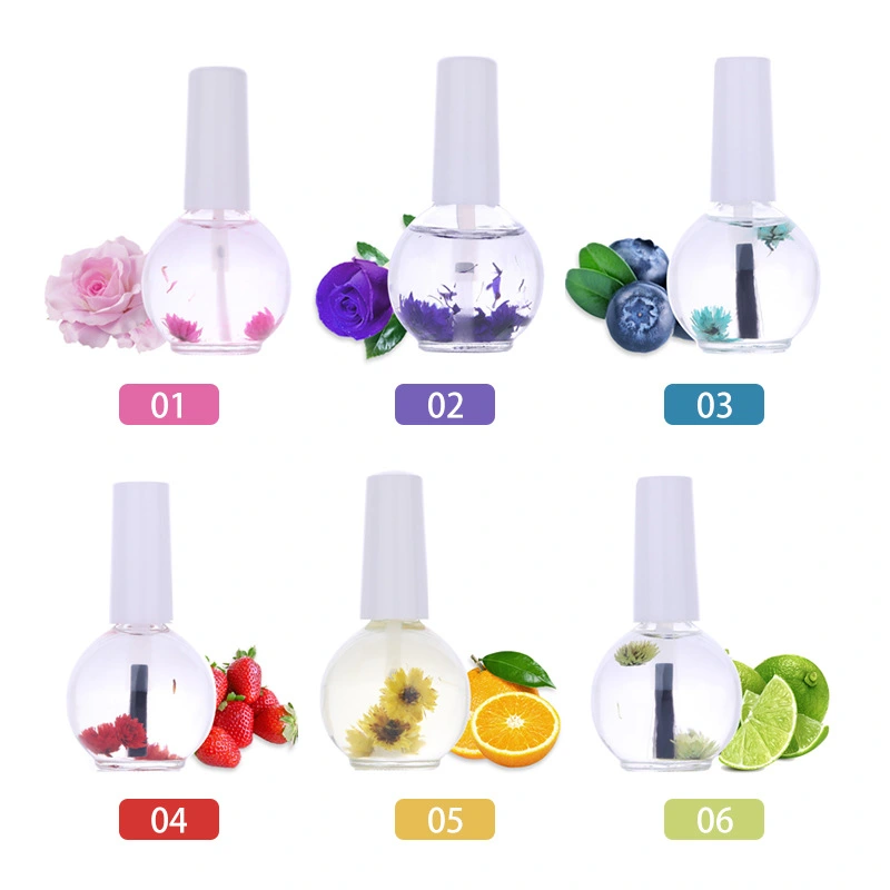 Natural Dried Flower Finger Edge Anti-dead Skin Moisturizing Skin 6 Types Of Nail Care Nutrient Oil