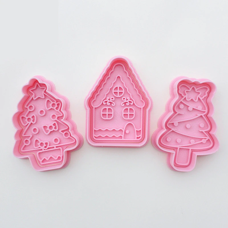 Christmas Cute Cartoon Fondant Biscuit Baking Mold