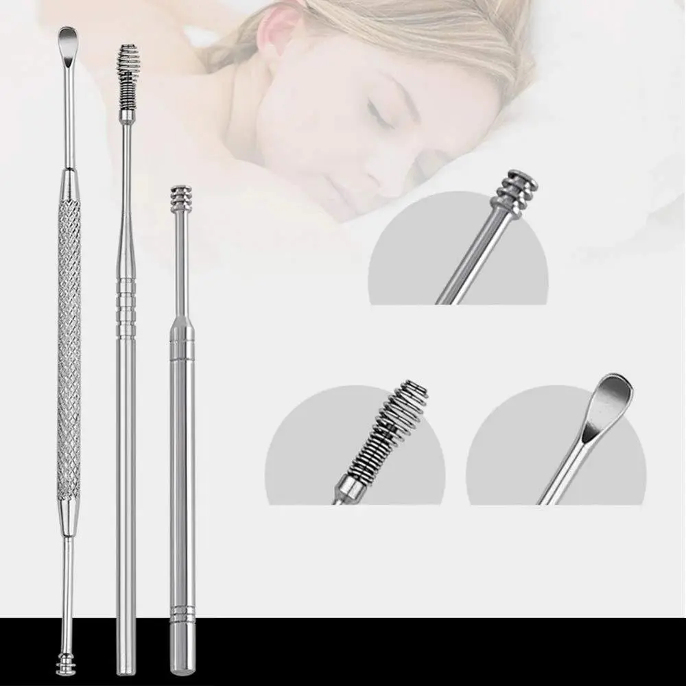 Stainless Steel Safety Ear Picking Double-headed Multi-function Ear Pick 7-piece Set