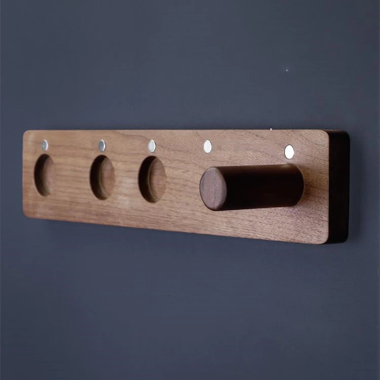 Hole-free Solid Wood Wall Hanging Bracket For Hair Dryer Hanger