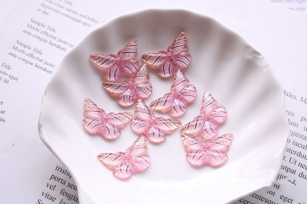 Bronzing Craft Butterfly Clothing Accessories Epoxy Mobile Phone Case Beauty Material