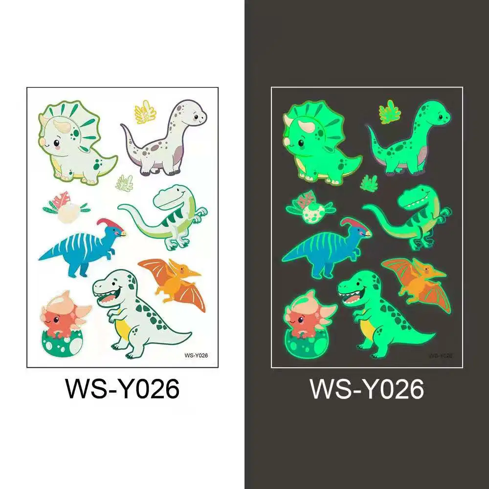 Kids Waterproof Temporary Tattoo Sticker Cute Dinosaur Unicorn