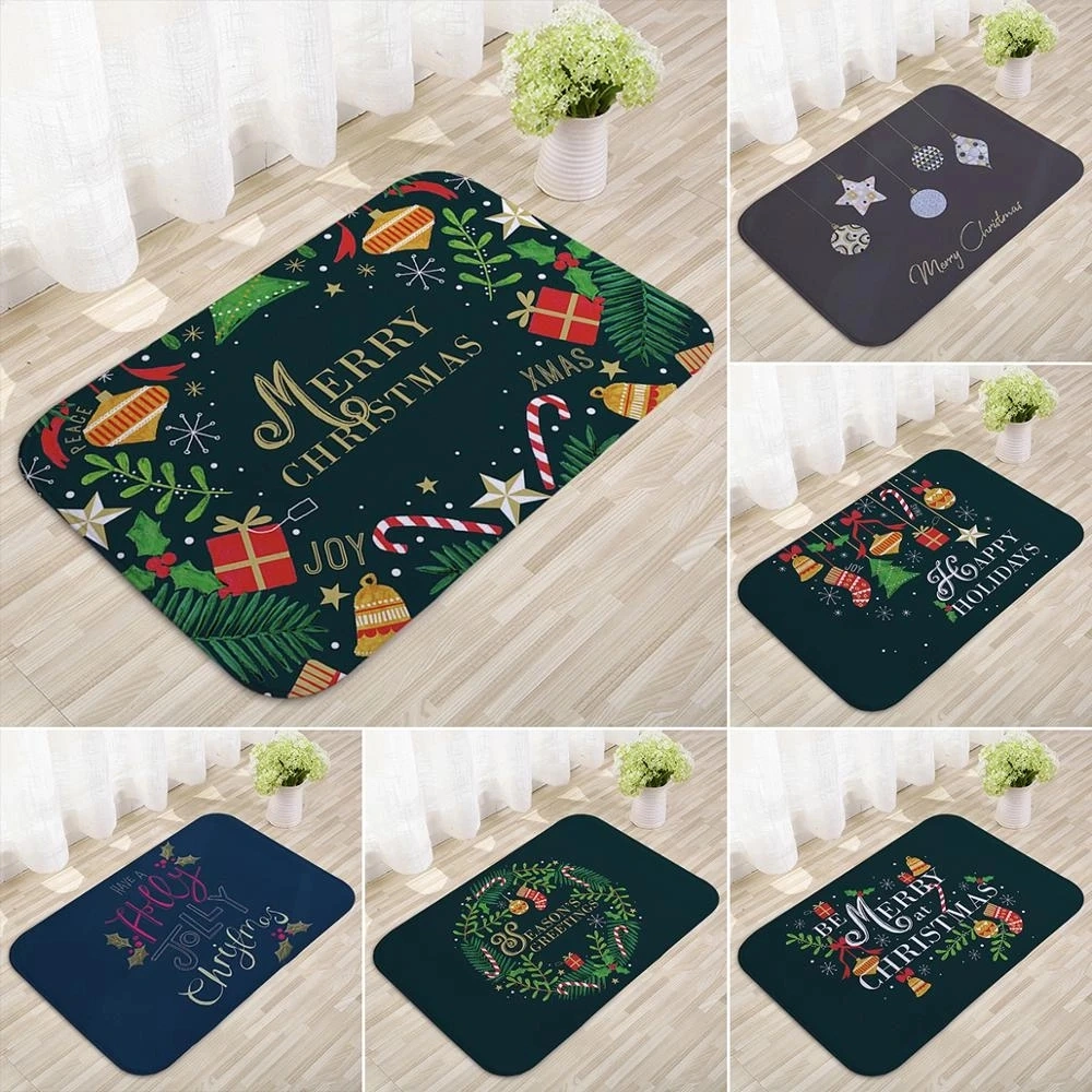 Santa Claus Christmas Mat Outdoor Carpet