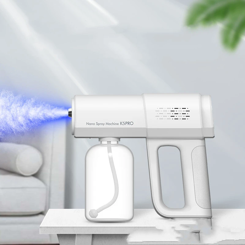 Handheld Nano Spray Disinfection Gun Blue Light