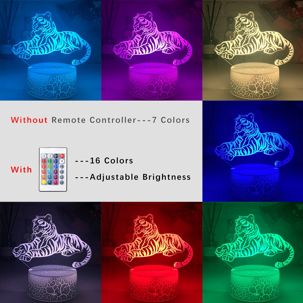 LED Colorful Gradient Touch Remote Control Night Light