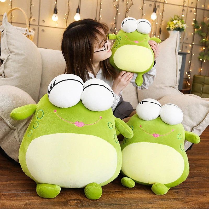 Fashion Large Big Eye Green Frog Doll Plush Toy