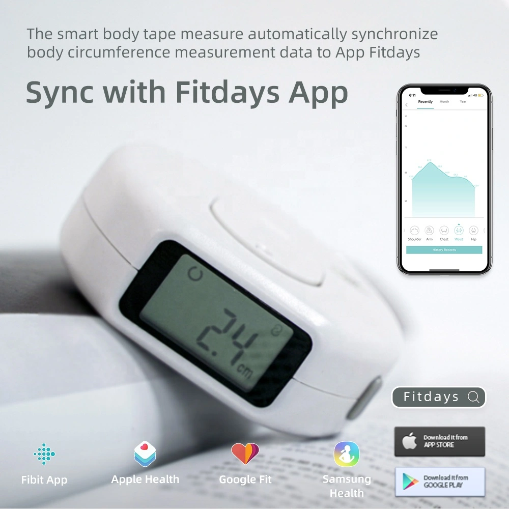 Smart Bluetooth Tape Measure For Home Slimming Soft Ruler For Bust Measurement