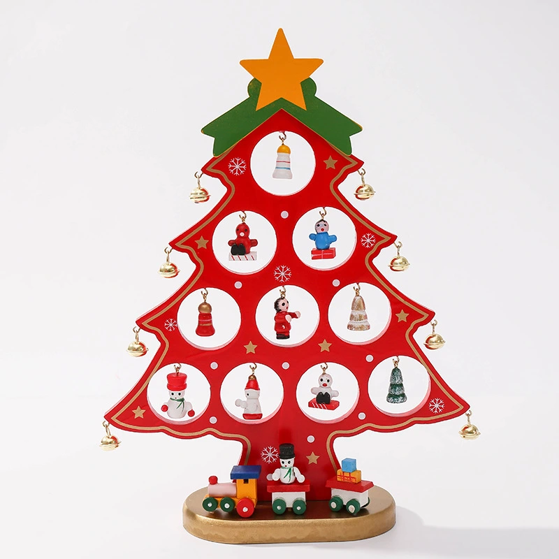 Wooden Mini Tabletop Christmas Decorations