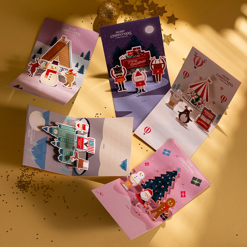 Three-dimensional Hot Stamping Christmas Card Envelope