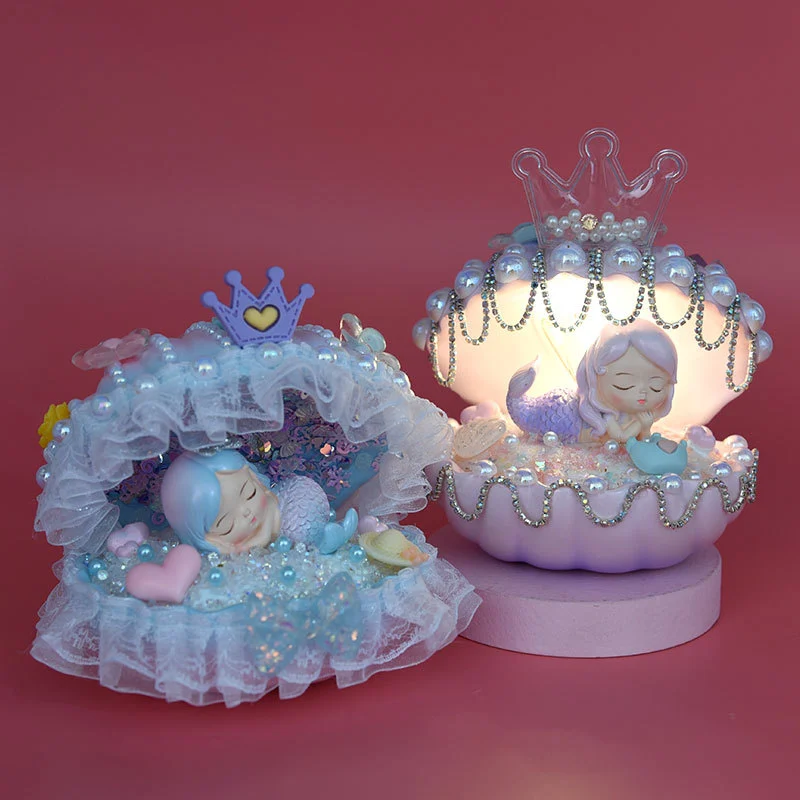 Making Cream Glue Educational Toy Material Package Mermaid Night Light