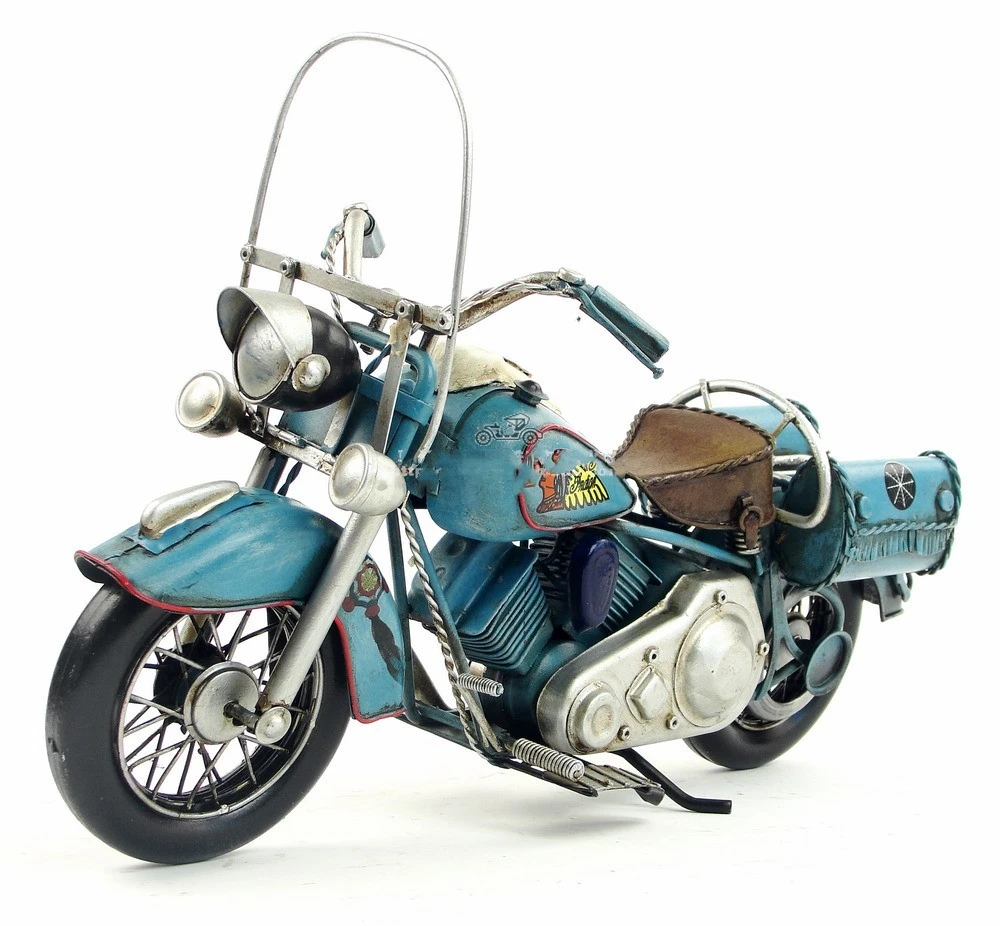 Handmade Retro Motorcycle Ornaments Wrought Iron Crafts