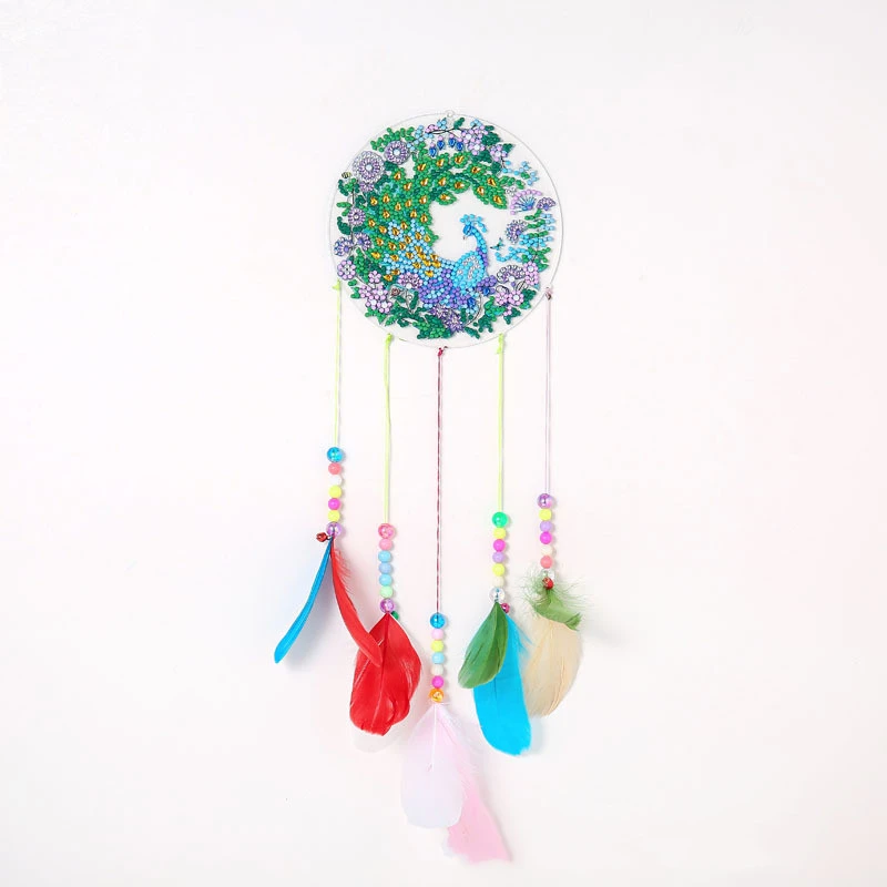 5DDIY Diamond Painting Wind Chime Acrylic Butterfly Handmade Wall Hanging