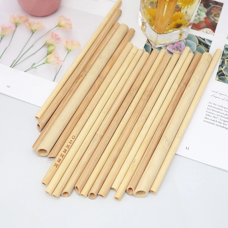 Disposable Moso Bamboo Peeling Straw Set