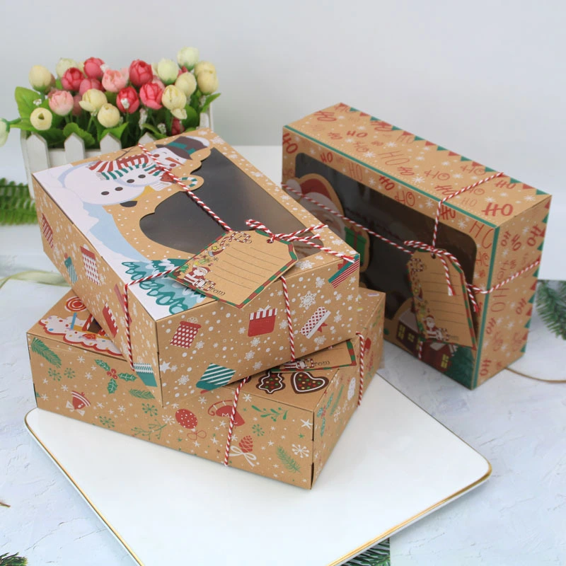 Kraft Paper Large Christmas Candy Box