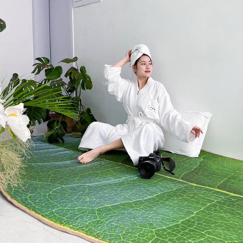 Plant Leaf Floor Mat With Non-slip Feet