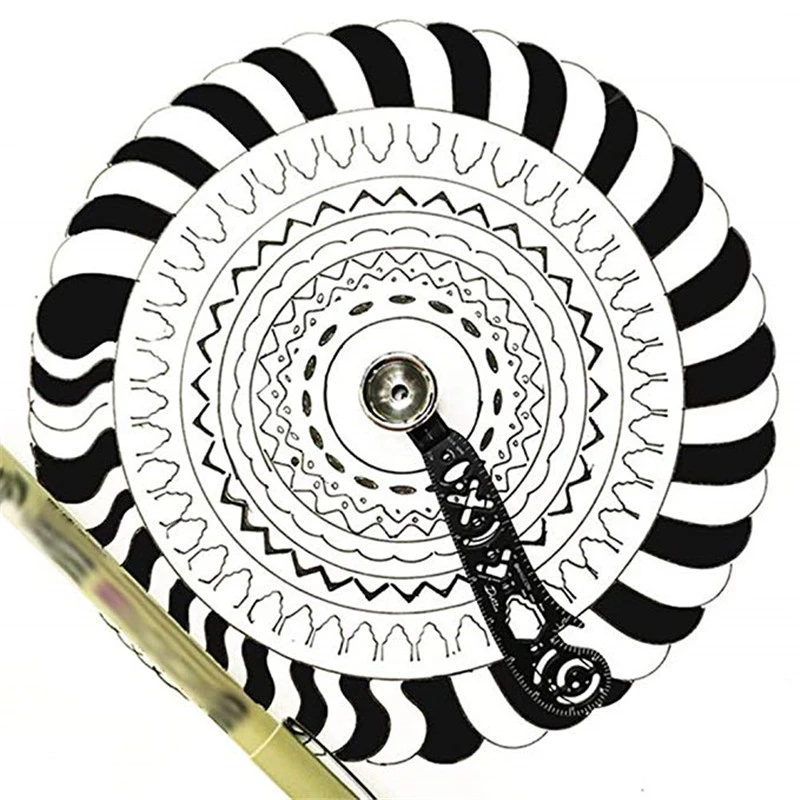 Creative Magnetic Drawing Tool Ruler Compass