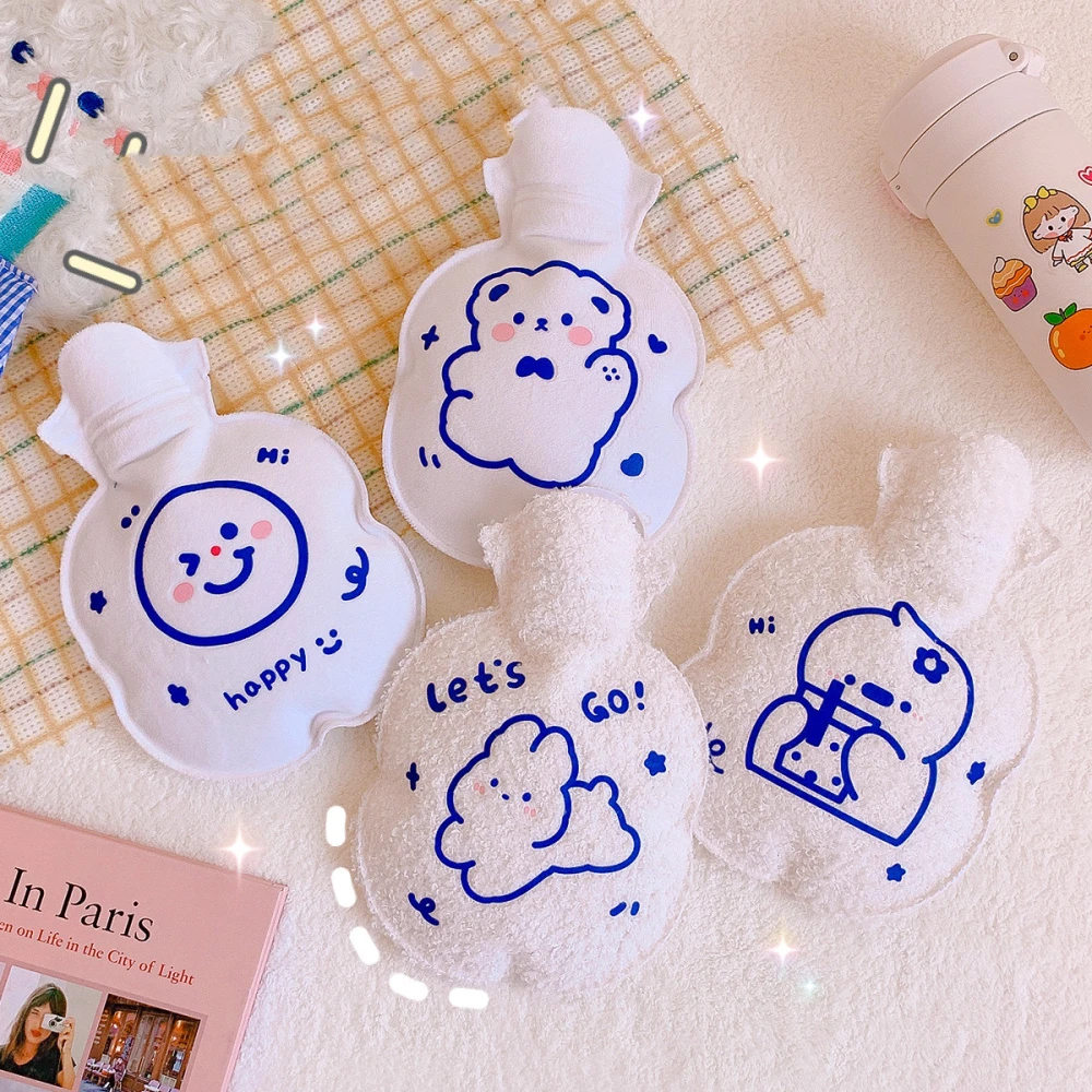 Portable Mini Plush Cartoon Warm Water Bag