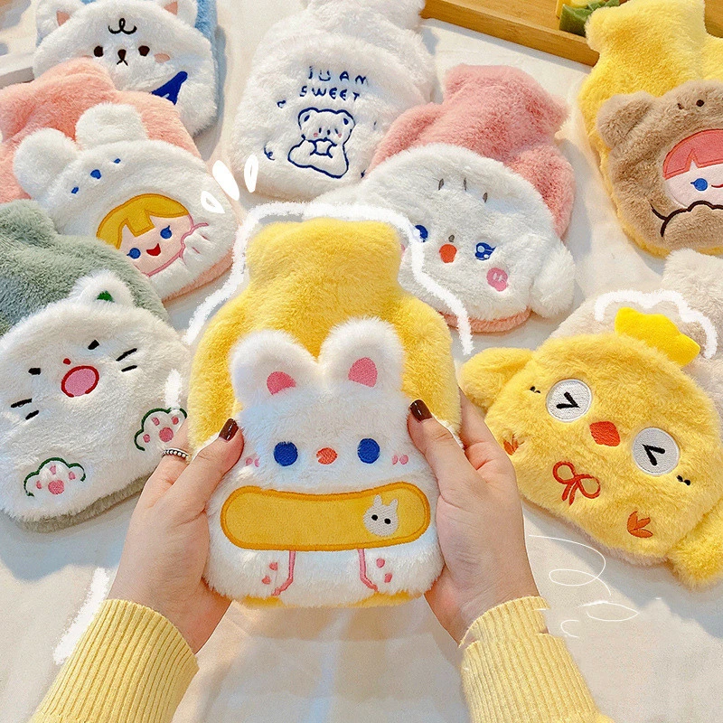 Cartoon Plush Hot Pack Portable Cute Warm Water Bag