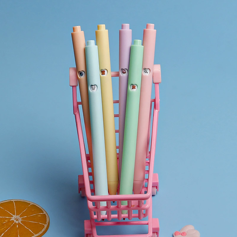 Pure Color Press Gel Pen Simple Macaron Candy Color