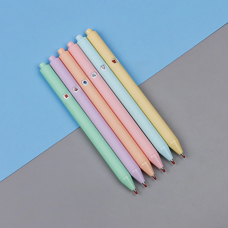 Pure Color Press Gel Pen Simple Macaron Candy Color