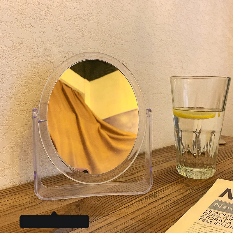 Transparent Reversible Simple Fashion Makeup Mirror