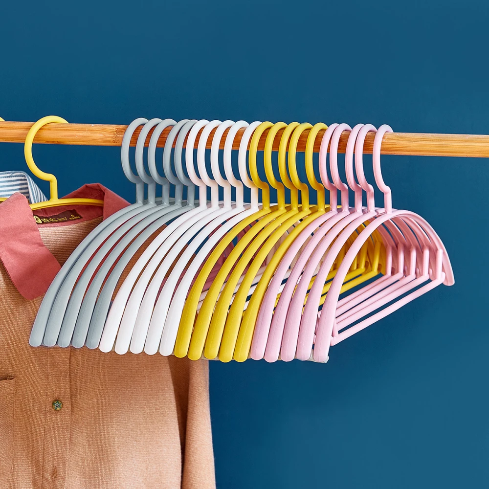 Semi-circular Plastic Non-marking Hanger Anti-skid Drying Clothes Hanging