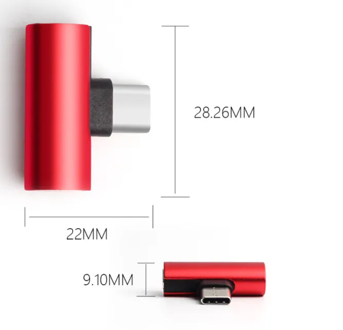 Type-C To 3.5 Headphone Connector