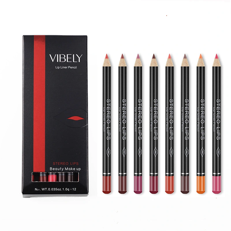 12-color Matte Velvet Hook Thread Lipstick Pen, Waterproof And Non-marking