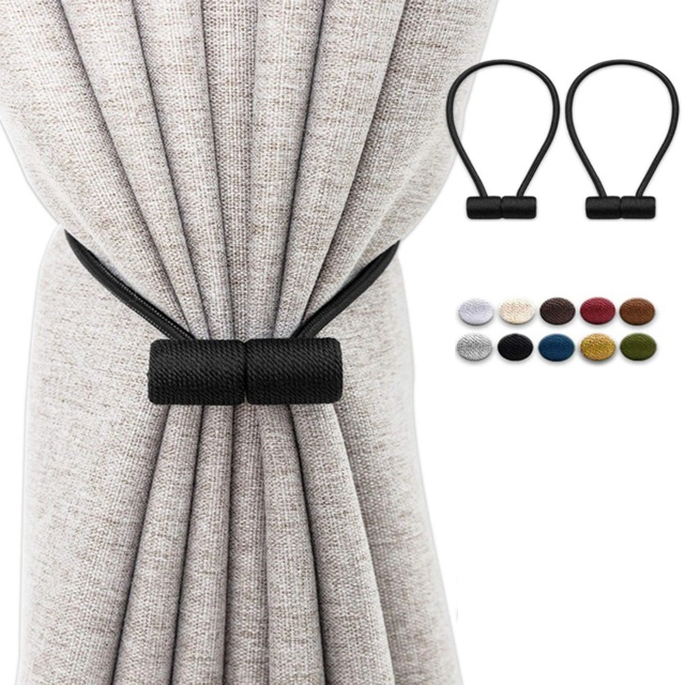 Solid Color Magnetic Curtain Strap Curtain Buckle