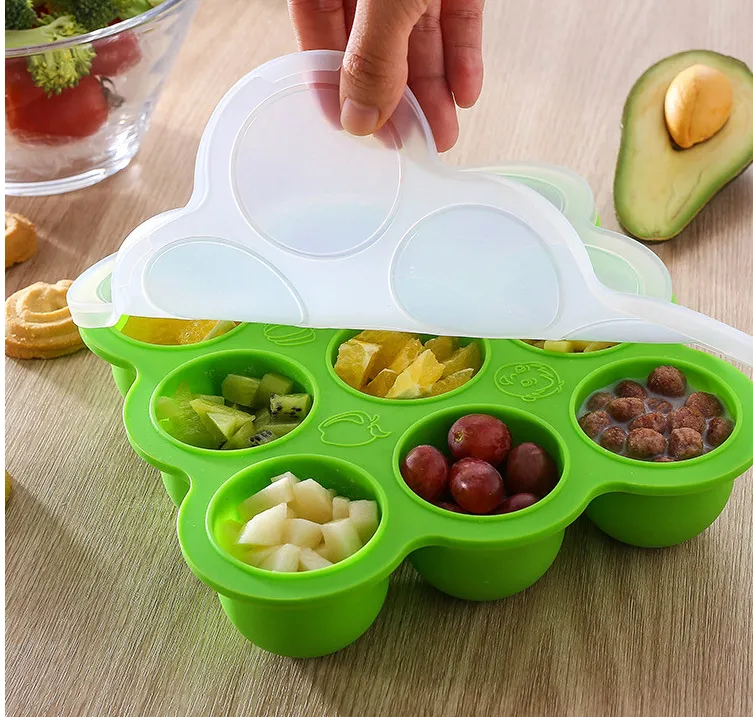 9-hole Ice Tray, High Temperature Resistant, Bakeable, Dishwasher