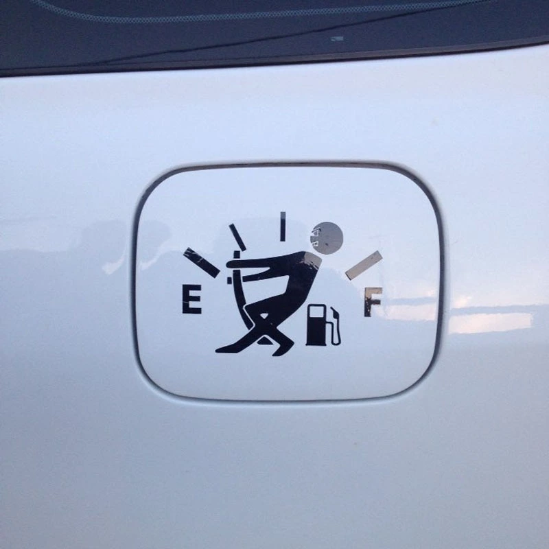 Personalized Fuel Explosion Meter Funny Reflective Car Sticker
