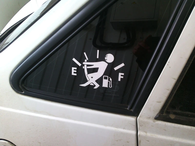 Personalized Fuel Explosion Meter Funny Reflective Car Sticker