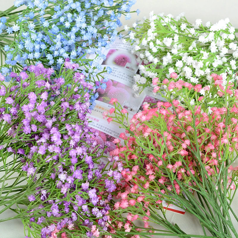 Single Gypsophila Plastic Flower Ornaments