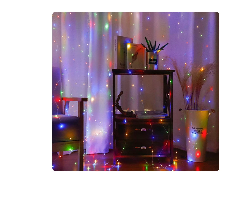 USB Remote Control Copper Wire Christmas Light String