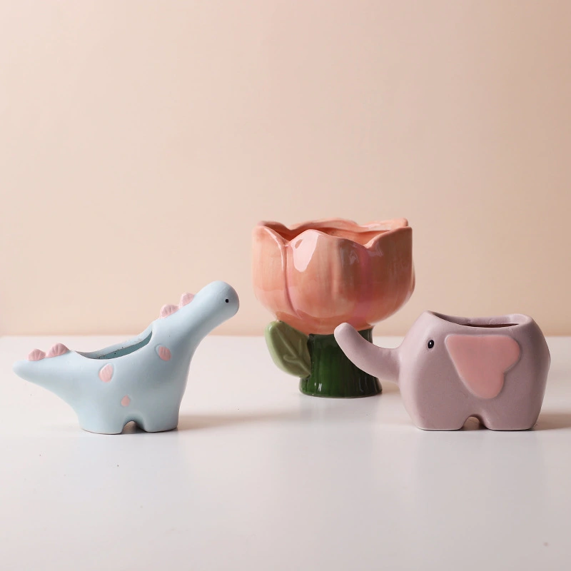 Succulent Ceramic Flower Pot Cute Animal Pot Cactus Decoration