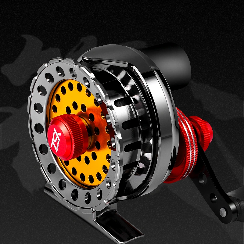 With Venting Force All Metal Fly Fishing Reel Center Wheel