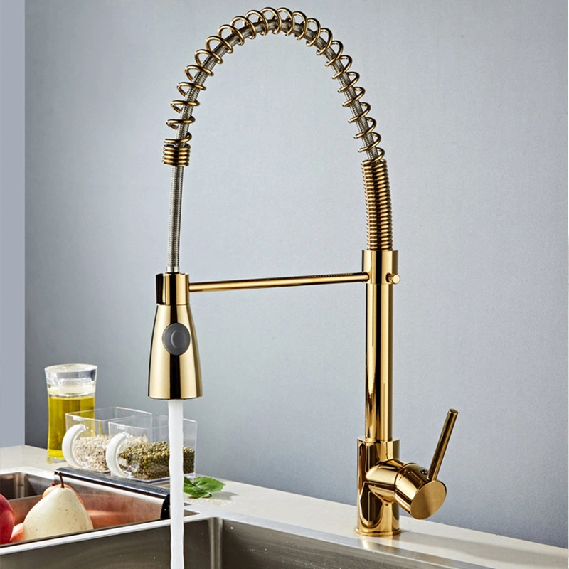 Two-speed Spring Copper Body Kitchen Sink Sink