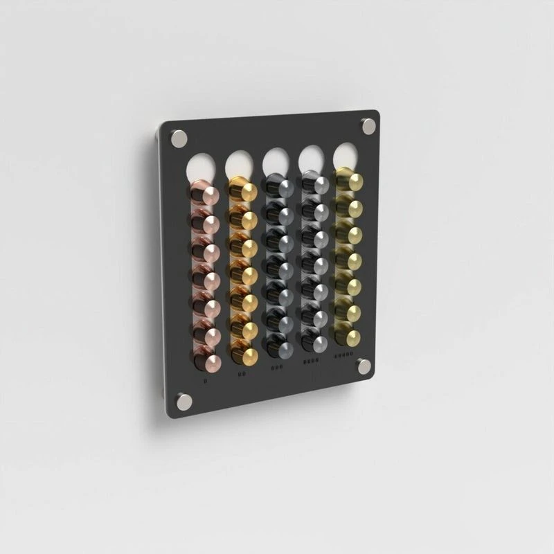 Coffee Capsule Storage Display Rack Wall Mounted