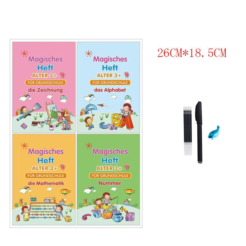 Preschool Hard Pen Practice Copybook Board Magic Writing Stickers