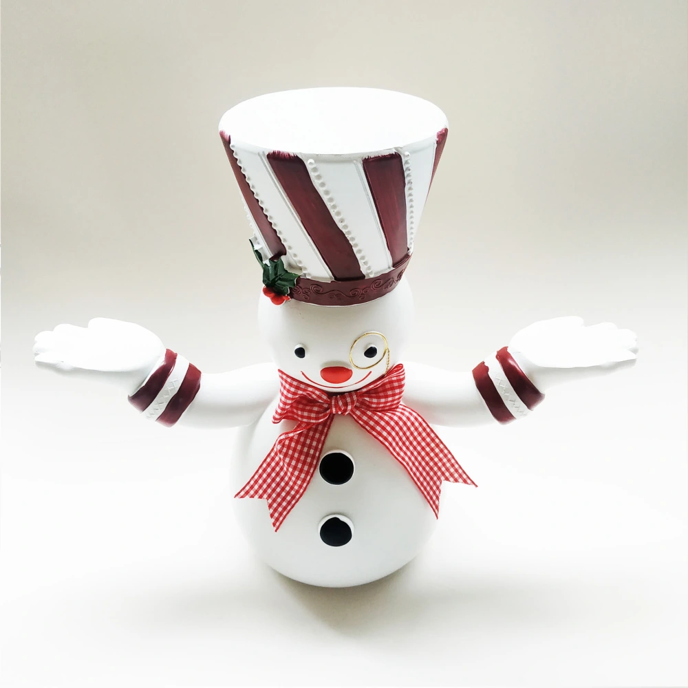 Santa Snowman Tiered Tray Snack Holder